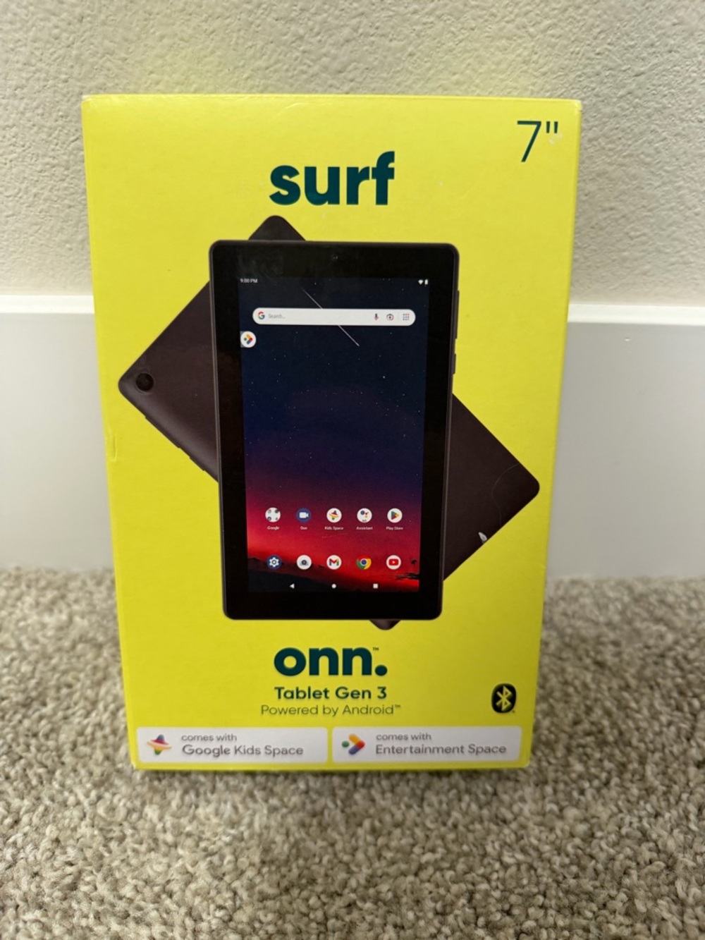*NEW* ONN Tablet Gen 3 Surf 7" Android 32GB 2GB RAM Quad Core Bluetooth Wi-Fi
